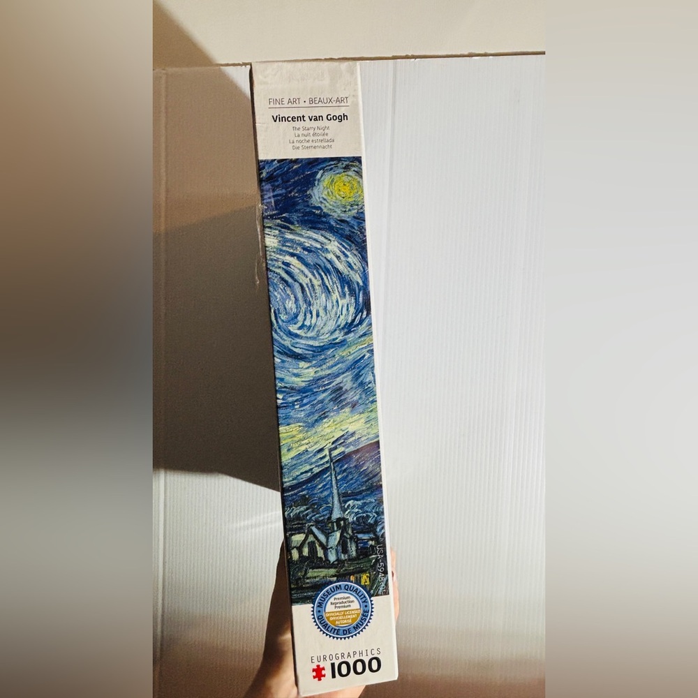 Piatnik Starry Night 1000 Piece Vincent van Gogh Jigsaw Puzzle NWT - Picture 3 of 3